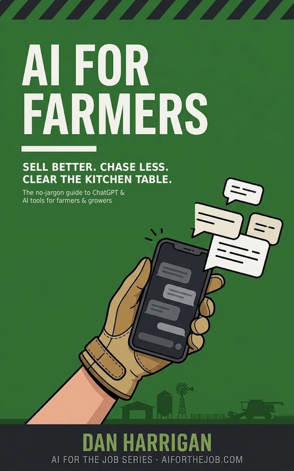 AI for Farmers by Dan Harrigan — Australian and New Zealand edition — book cover