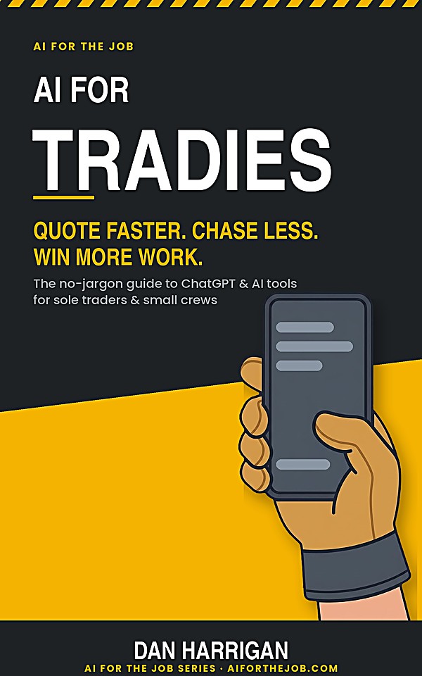 AI for Tradies book cover